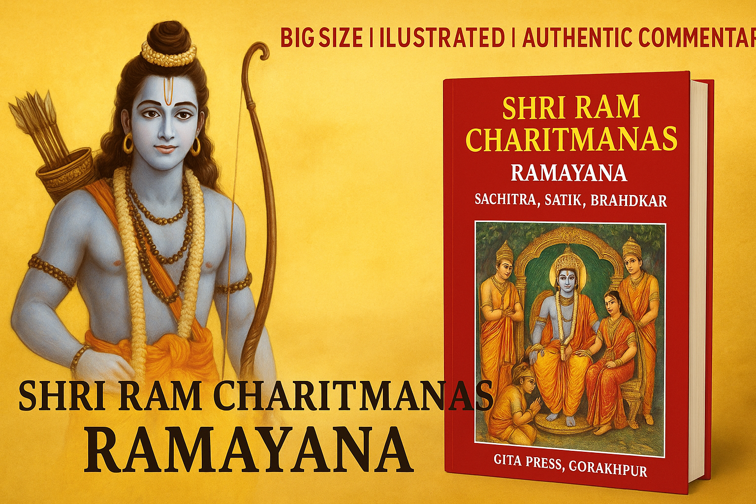 Shri Ram Charitmanas Ramayana – Big Size (Sachitra, Satik, Brahdkar) – Gita Press, Gorakhpur-img3